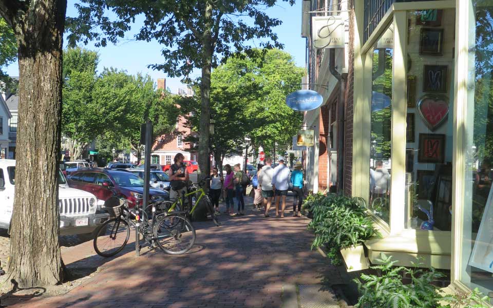 Nantucket has lots of great shops and art galleries in the center of town.