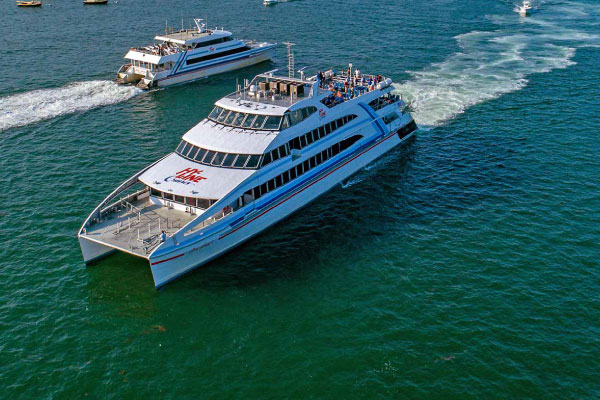 The Hy-Line offers fast ferries to Nantucket from Hyannis