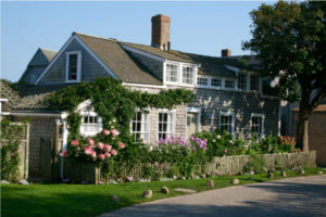 sconset-cottage Cottage in 'Sconset Nantucket during the spring