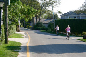 sconset-bikers-2 Biking in Sconset is calm and beautiful