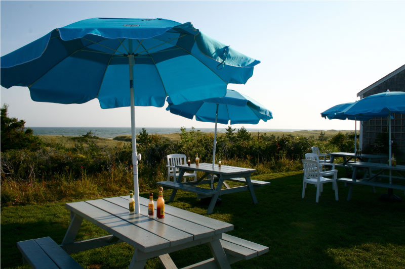 Surfside beach on Nantucket's south shore has a place to eat and picnic