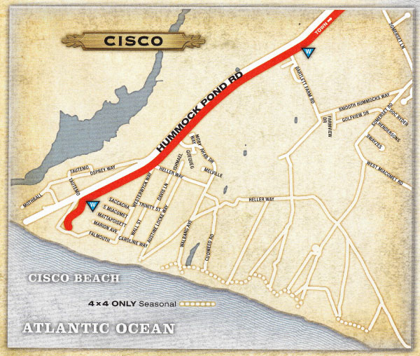 Young's Bicycle Shop map of Cisco